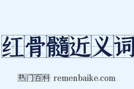 红骨髓近义词是什么意思的图片